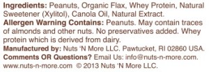 nuts n more peanut butter ingredients