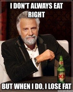 eat right fat loss meme