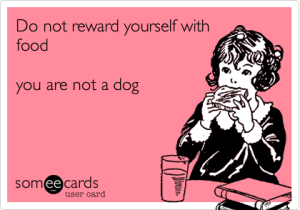 Food as reward on fat friday